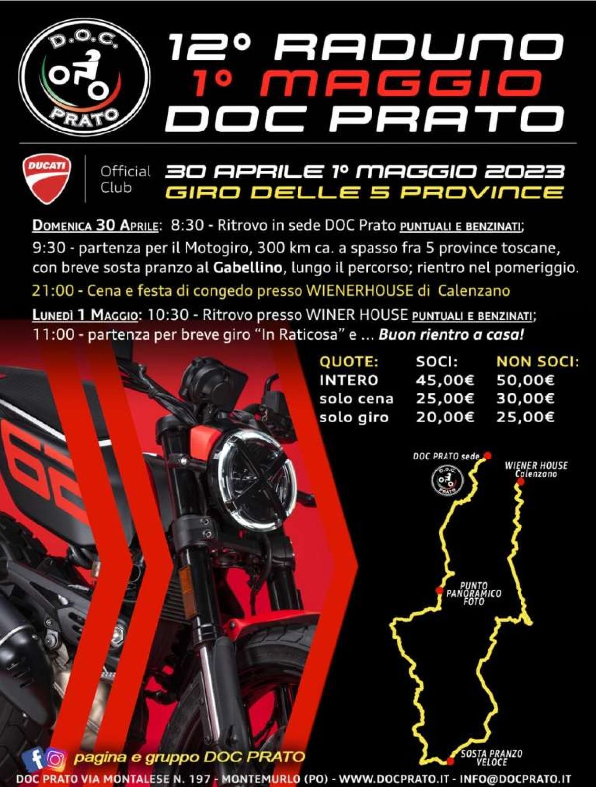 C’ERA UNA VOLTA IL 1° MAGGIO – raduno ufficiale DOC PRATO 1