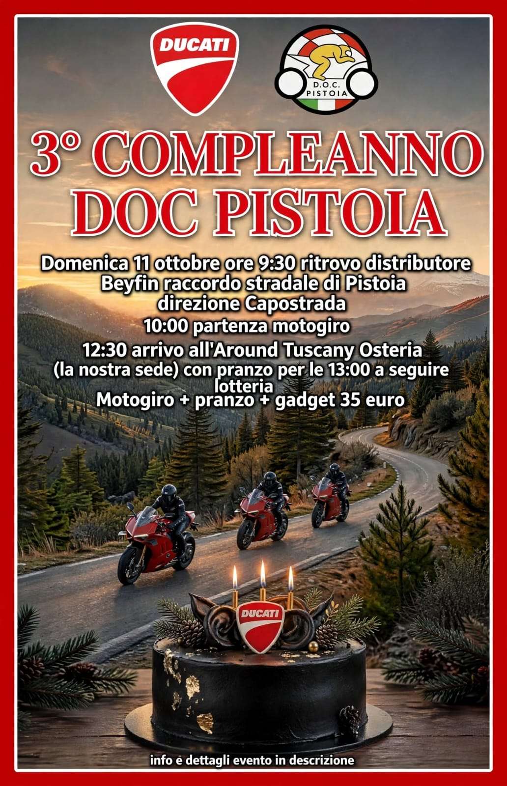 3° Motoraduno con i DOC e compleanno del CLUB 1